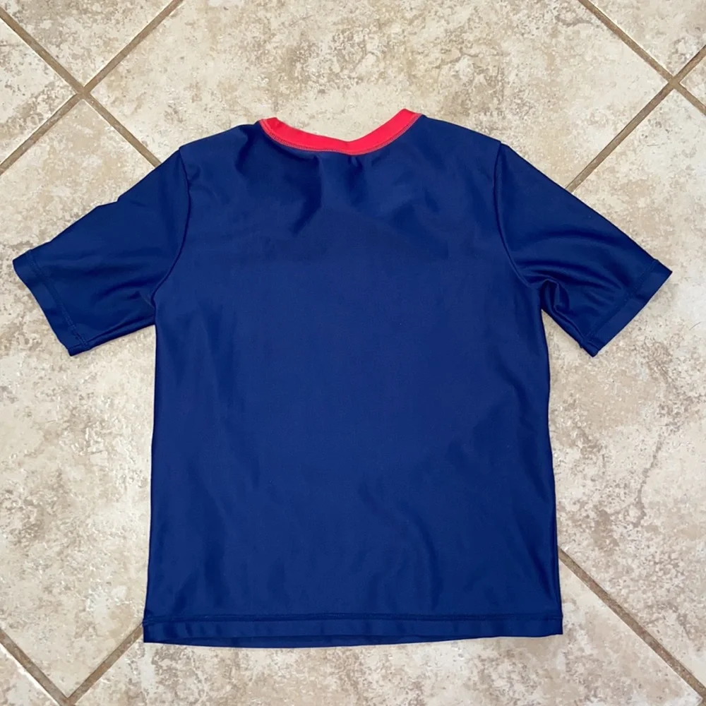 O’Rageous Shark Swim Trunks and Rash Guard Top with Bonus Rash Guard